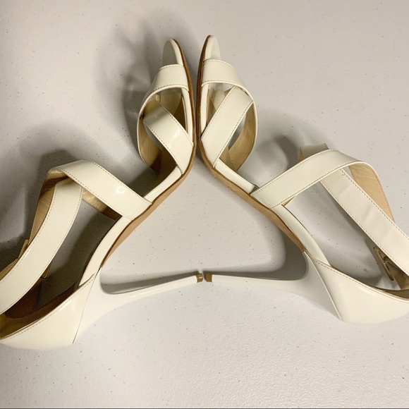 Jimmy Choo Lottie White Patent Heels - Picture 6 of 10